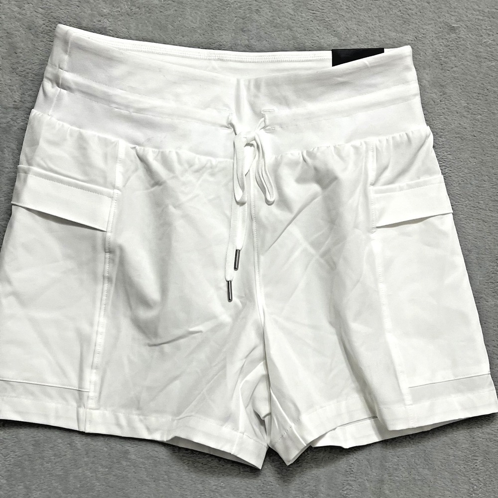 CALIA Journey Collection Mid-Rise Short Women XS White TrueLight Cargo Athletic
